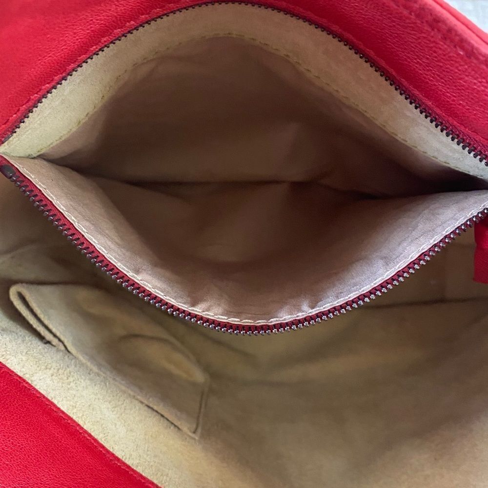 Bottega Veneta Deep Red Small Intrecciato Regent Tote Bag with COA. VGUC! - Picture 7 of 16